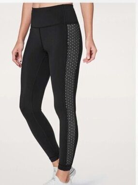 lululemon Color me Quick  athletica Black High-Rise Leggings